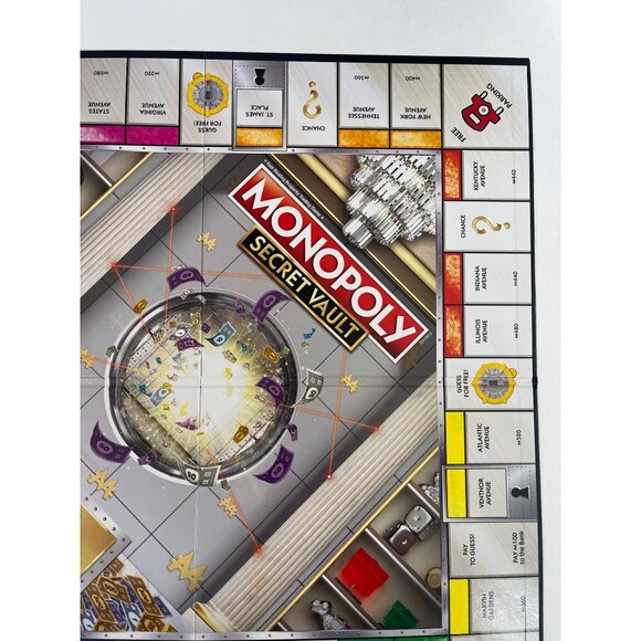 Monopoly Secret Vault Game Board Only Replacement Part Hasbro - Picture 4 of 7